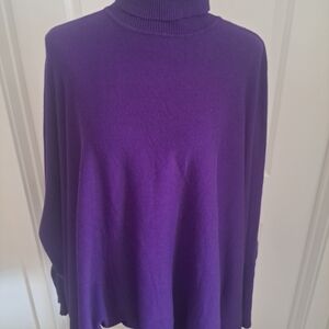 Alfani Rich Purple Turtleneck Sweater